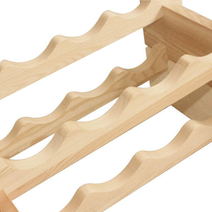 Weinregal Flaschenständer Holzregal 6 Ebenen 60 Flaschen 110x30x80 cm