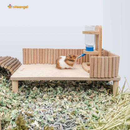 Hamster Plattform Holz Spielpodest Zwerghamster Mäuse Degus