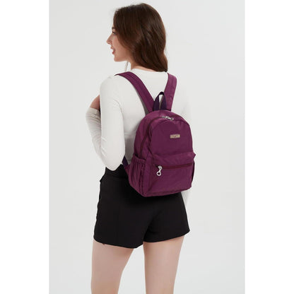 Damen Mini Rucksack Leicht & Geräumig, Violett