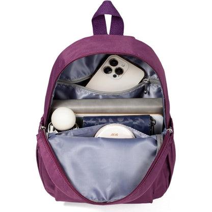 Damen Mini Rucksack Leicht & Geräumig, Violett
