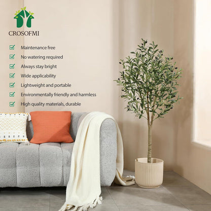 Künstlicher Olivenbaum 150cm Kunstpflanze Indoor Outdoor