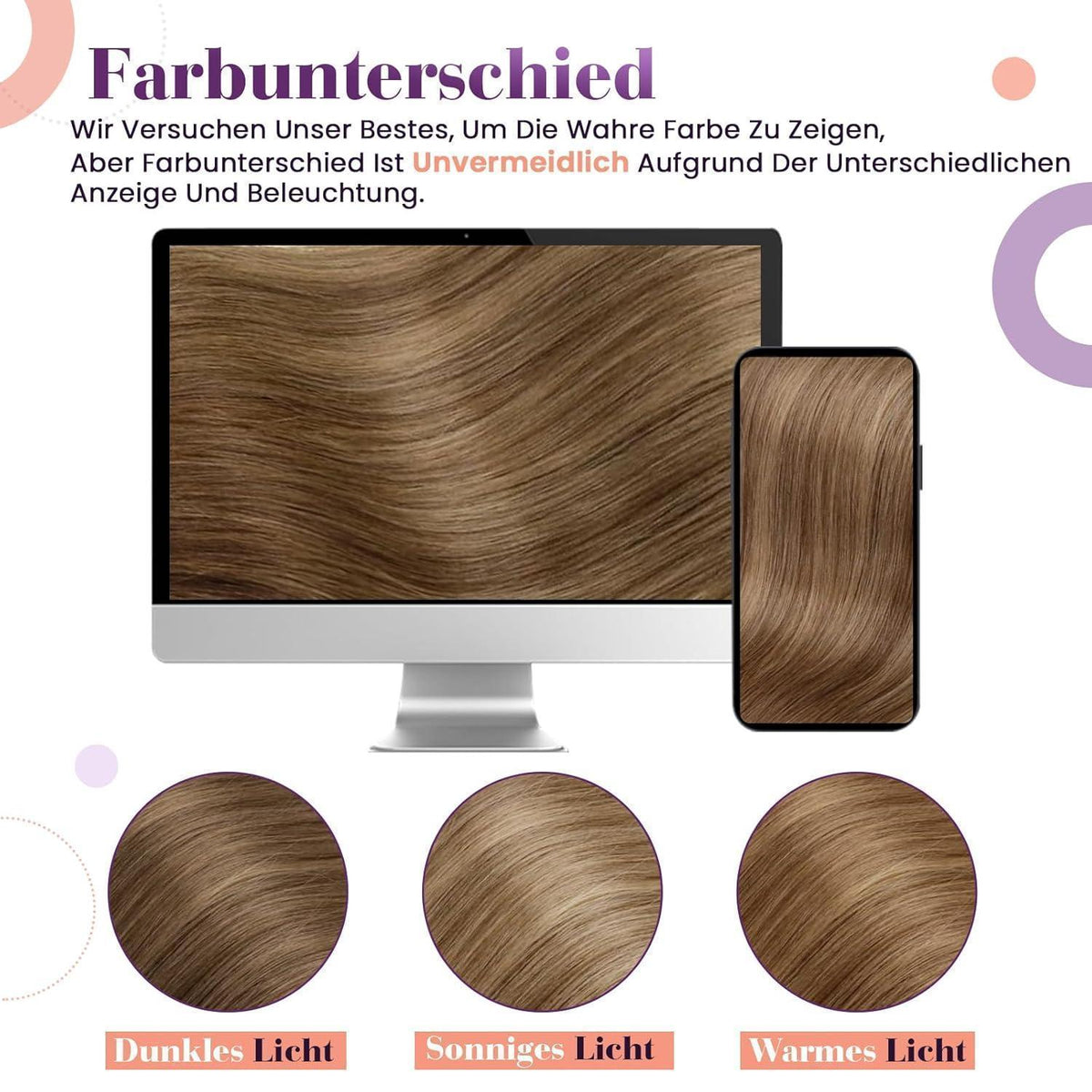 Echthaar Clip-Ins Aschiges Hellbraun 45cm