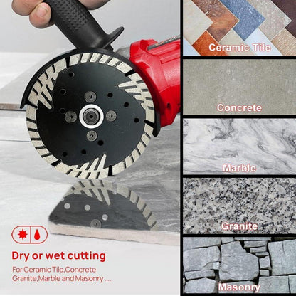 Diamant Trennscheiben 5er Set 125mm M14 Turbo für Beton Granit