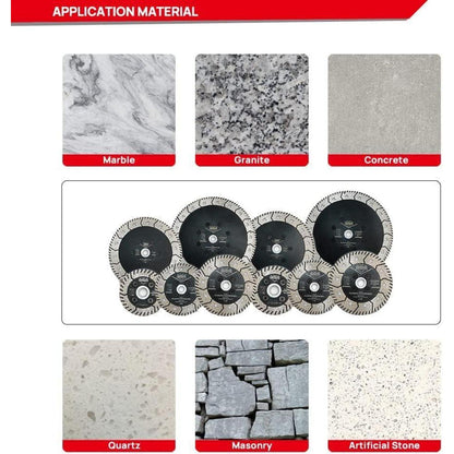 Diamant Trennscheiben 75mm M14 für Beton Granit Marmor 5 Stück