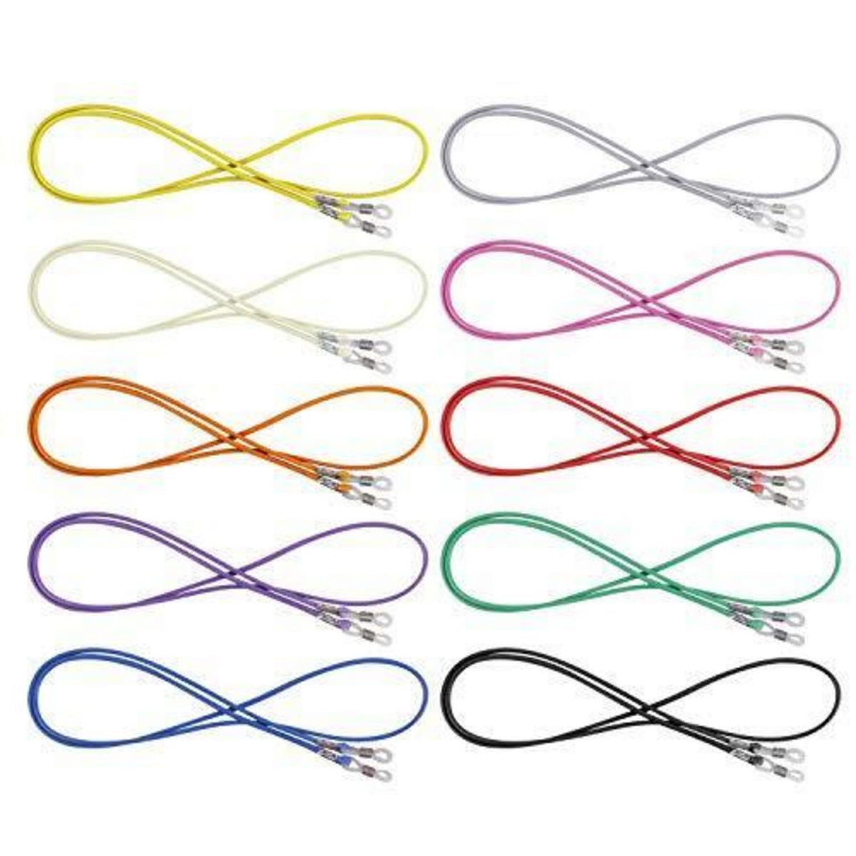 Brillenband 10er Set bunt – Kette für Lese- & Sonnenbrille