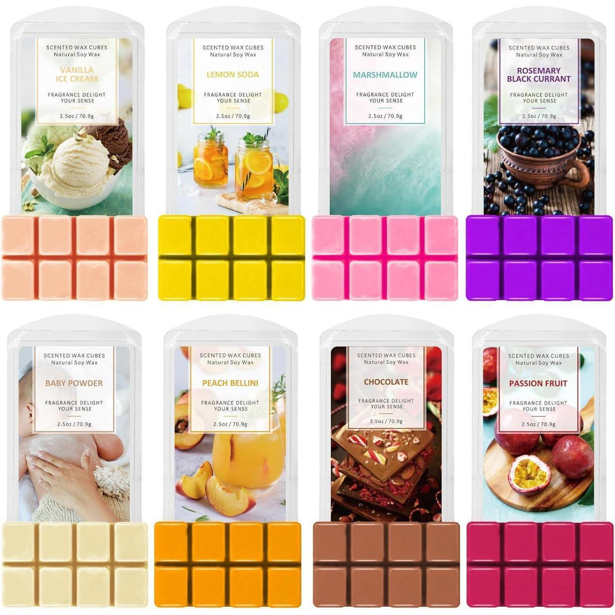 Duftwachs Sojawachs Wax Melts 8er Pack Raumduft Geschenkset