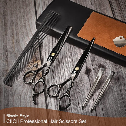 Profi Haarschneideschere Set 6,7 Zoll mit Effilierschere