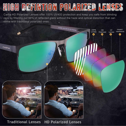 Polarisierte Herren Sonnenbrille Metall UV400 Sport