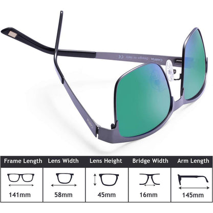 Polarisierte Herren Sonnenbrille Metall UV400 Sport