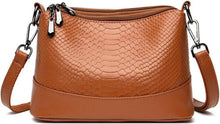 Damen Umhängetasche aus PU-Leder Schwarz Elegant Hobo Handtasche