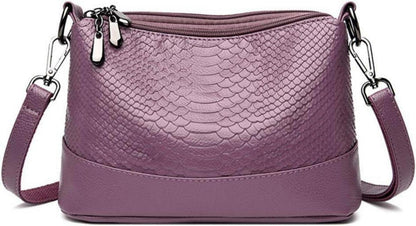 Damen Umhängetasche PU-Leder Hobo Schultertasche Elegant Handtasche