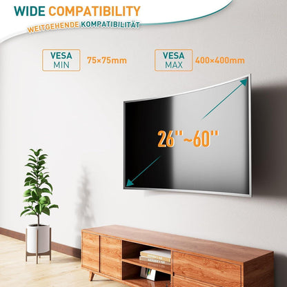 TV Wandhalterung Neigbar 26-60 Zoll Flach LCD OLED Plasma