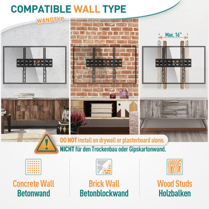 Neigbare TV Wandhalterung für 26-60 Zoll Fernseher bis 45kg - VESA 400x400mm