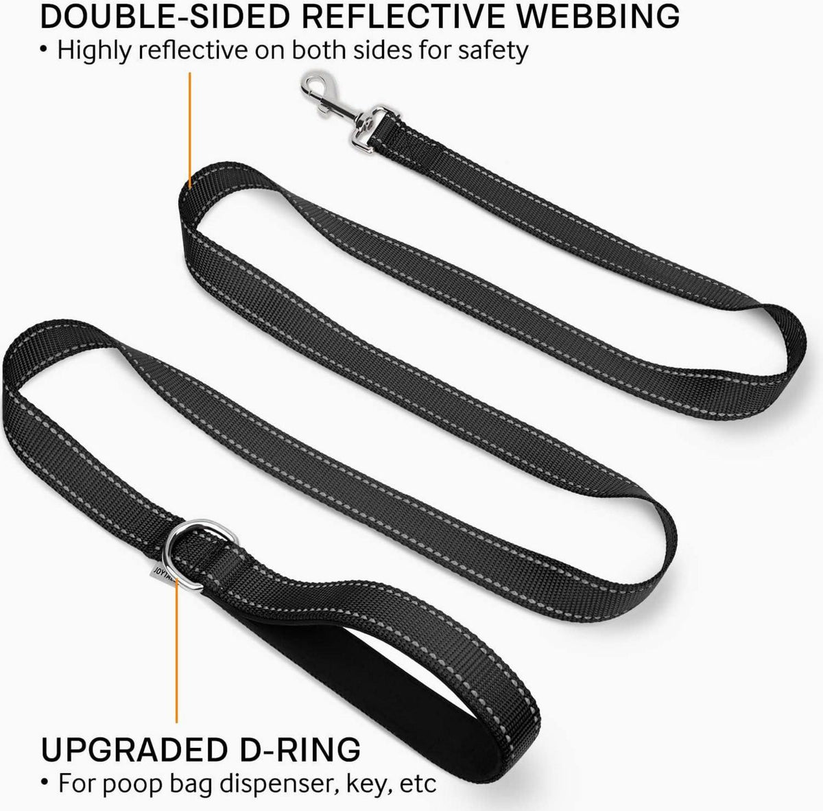 Joytale Reflektierende Hundeleine aus Nylon für Kleine