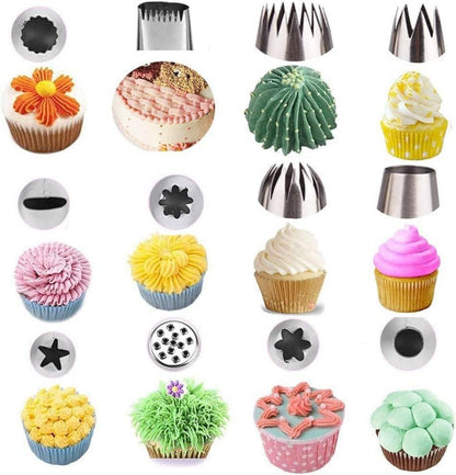 Spritzbeutel Tüllen Set Silikon Cupcakes Torten Kuchen