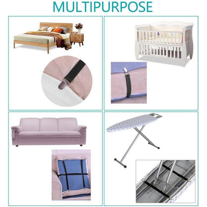 4x Bettlakenspanner Verstellbar – Für Bett, Sofa & Bügelbrett