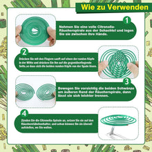 Citronella Räucherspiralen für Innen & Außen, 48 Stück