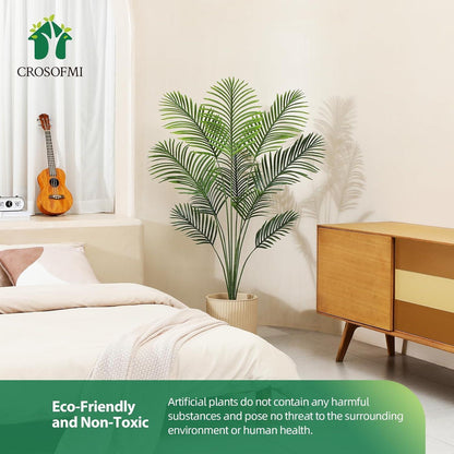 Kunstpflanze Palme 130 cm Plastik Künstlich Areca im Topf