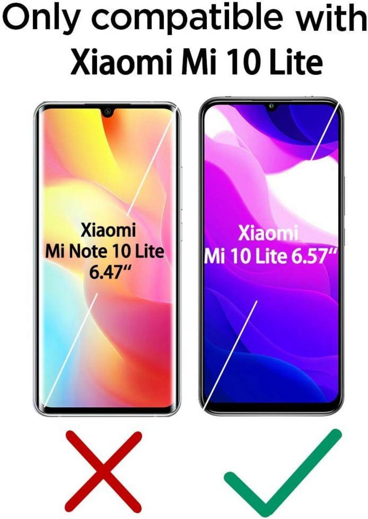 Schutzfolie Xiaomi Mi 10 Lite 5G 2 Stk. + Kamera Glas 9H