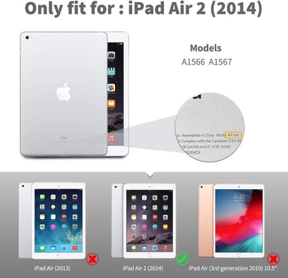 EasyAcc iPad Air 2 Hülle Ultra Dünn Matt Rückseite