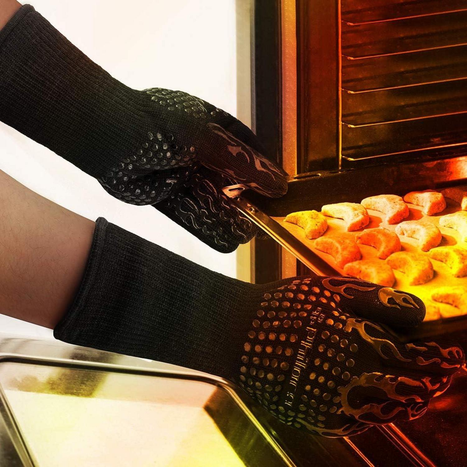 Hitzebeständige Grillhandschuhe bis 800°C - 2er Set