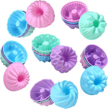 24er Pack Silikon-Backformen Donut Muffin Cupcake Brot Keks