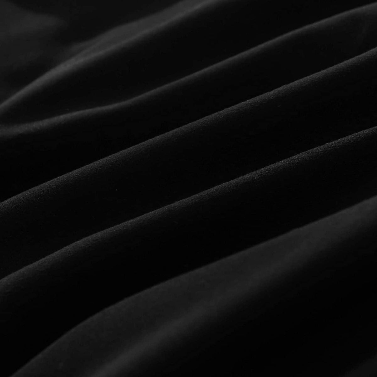 Bettwäsche Mikrofaser Schwarz 220x240cm 110g/m² 2x80x80cm