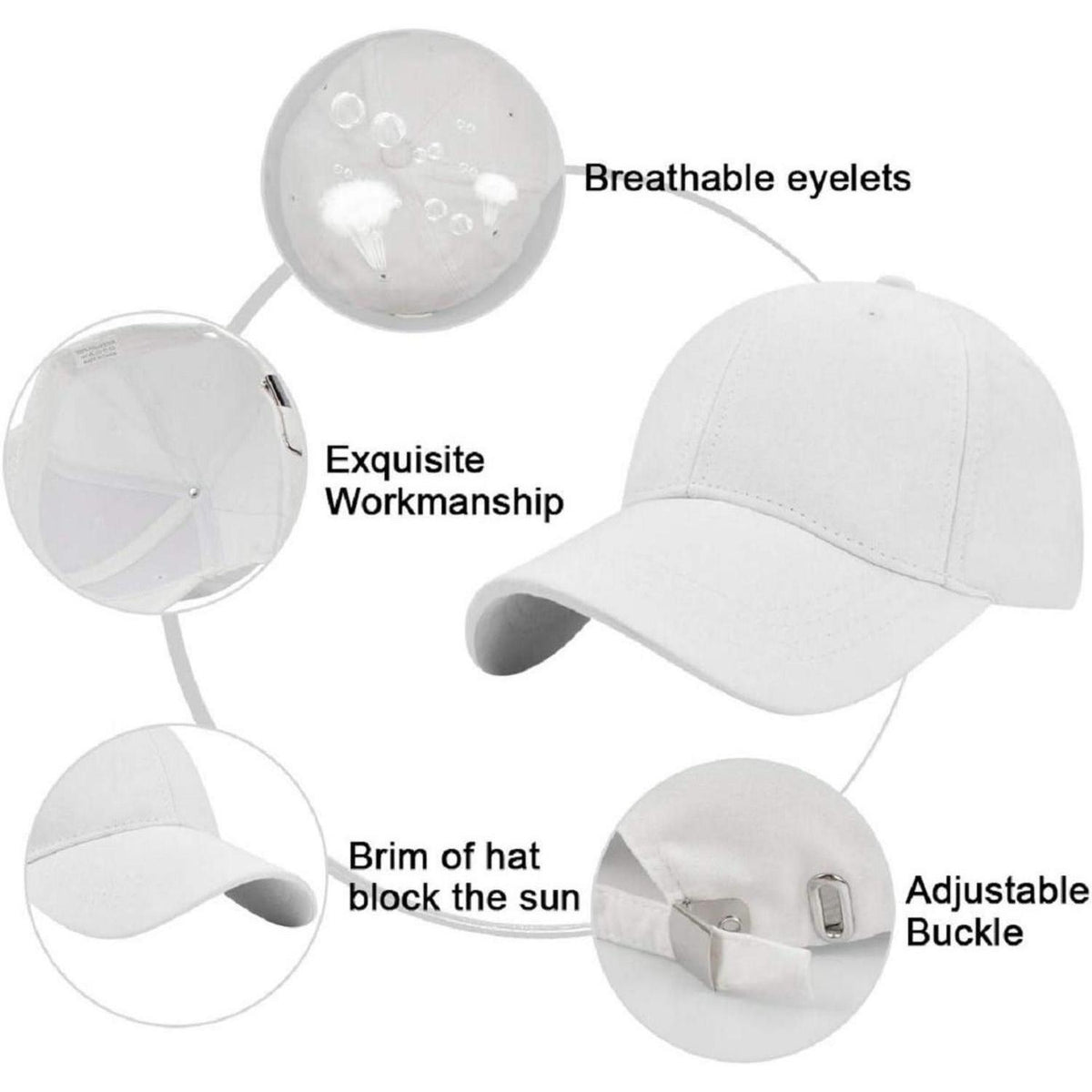 Baseball Cap Unisex – Verstellbare Retro Basecap für Herren & Damen
