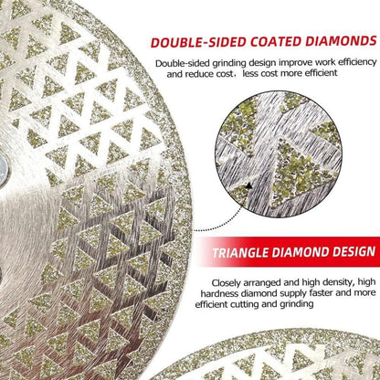 Diamantscheibe 2er Set 180mm M14 beidseitig für Fliesen & Stein