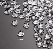 Kristall Diamanten Herz Streudeko 500Stk 12mm Transparent