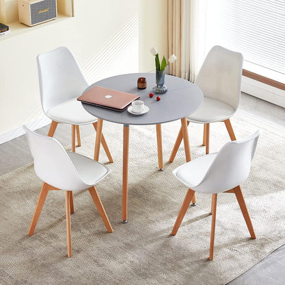 Moderner runder Esstisch Grau – 80cm Durchmesser