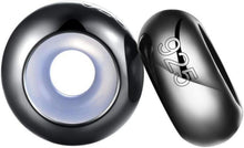 925 Sterling Silber Spacer Stopper Bead Charm 2er Set Schwarz
