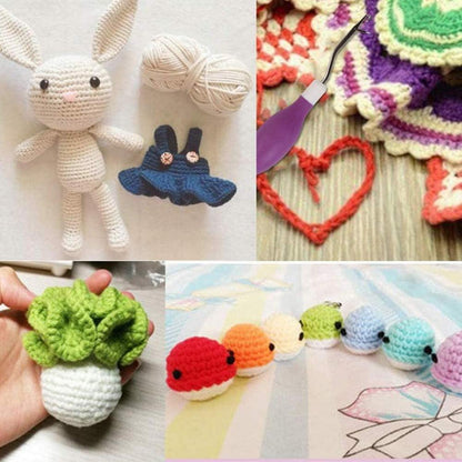 Latch Hook Kit Häkelnadel Set 5 Größen Bunte Knüpfnadel Haarverlängerung Nadel