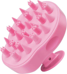 Kopfhaut Massage Bürste Silikonborsten Haarwachstum Peeling Rosa
