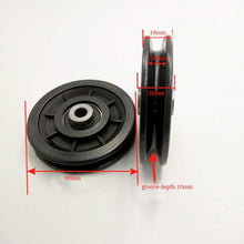 Umlenkrolle 90mm Nylon für Fitnessgeräte, Garagentore, Kabelzug (4 Stück)