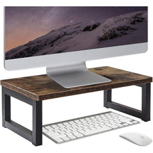 OROPY Vintage Holz Monitorständer PC Bildschirm Ständer