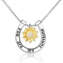Sonnenblume Halskette Sterling Silber Anhänger 925 Geschenk
