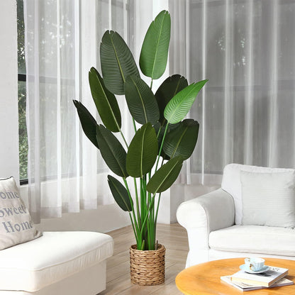 Künstliche Paradiesvogel Baum 180cm Plastik Palme Hawaii