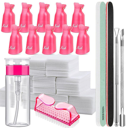 Nagellackentferner Werkzeuge Set mit