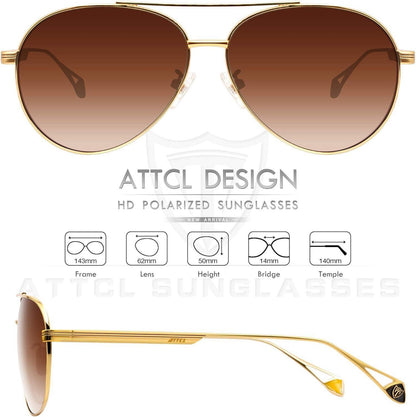 Polarisierte Vintage Fliegerbrille UV400 Pilotenbrille