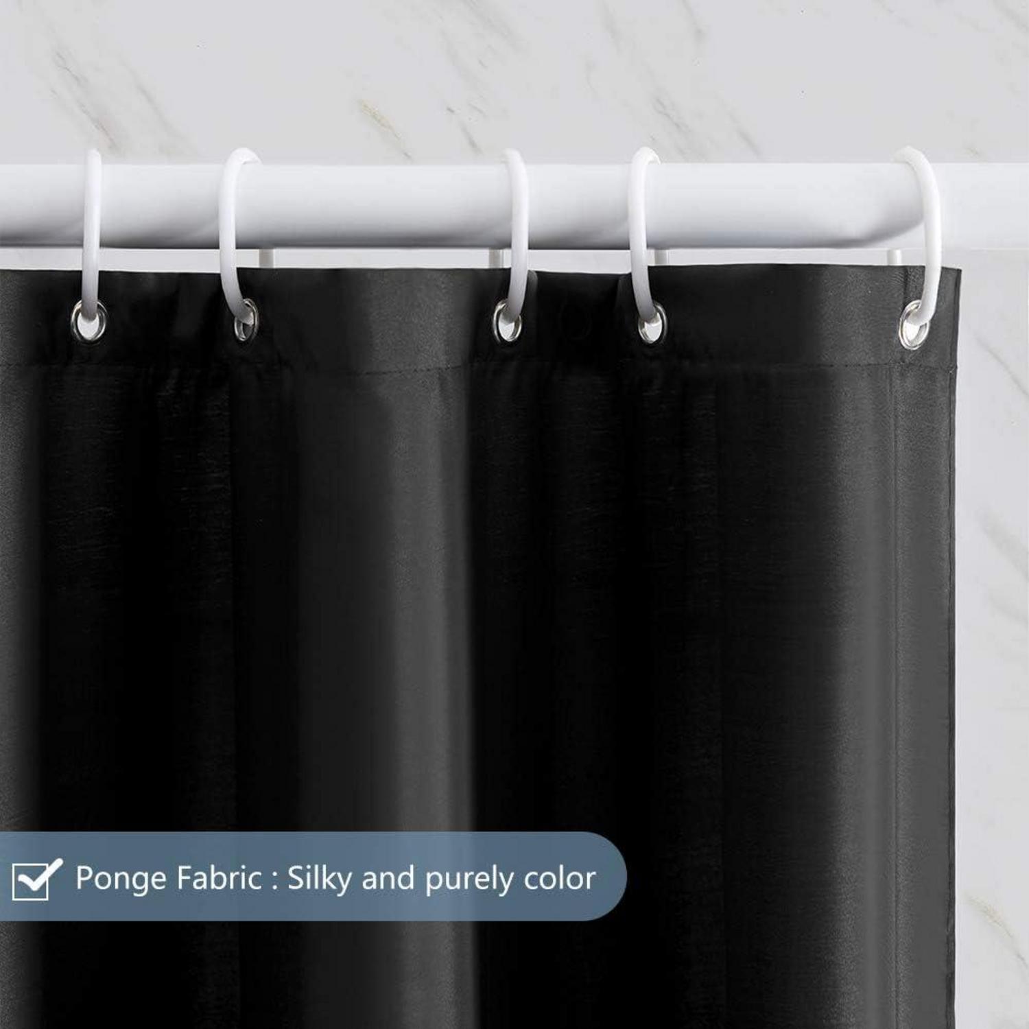 Furlinic Duschvorhang Textil Anti-schimmel Wasserdicht