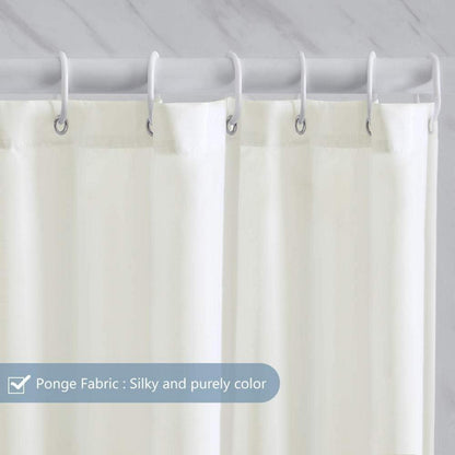 Duschvorhang Textil Anti-schimmel Wasserdicht Beige