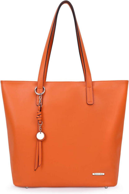 Elegante Damen Handtasche groß mit Patchwork-Design & sicherem