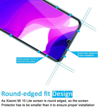 Panzer Schutz Glas Xiaomi Mi 10 Lite 3er Pack 9H Härte Displayfolie