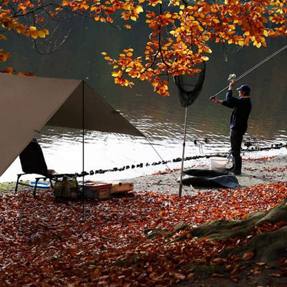Zeltplane Tarp Hängematte Regenschutz Wasserdicht UV-Schutz 3x4.5M