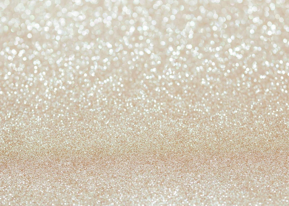 RUINI Fotohintergrund Elfenbein Gold Glitzer Pailletten 2,1m x 1,5m