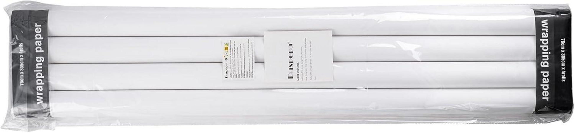 Weihnachtsgeschenkpapier Schwarz-Weiß Design 4 Rollen 76x305cm