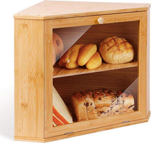 Brotkasten 2 Etagen Bambus lebensmittelecht 32x32x34cm