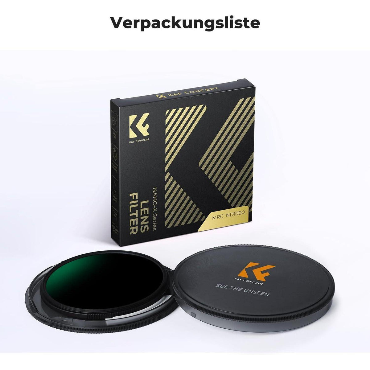 86mm ND1000 Graufilter 10 Blendenstufen Slim