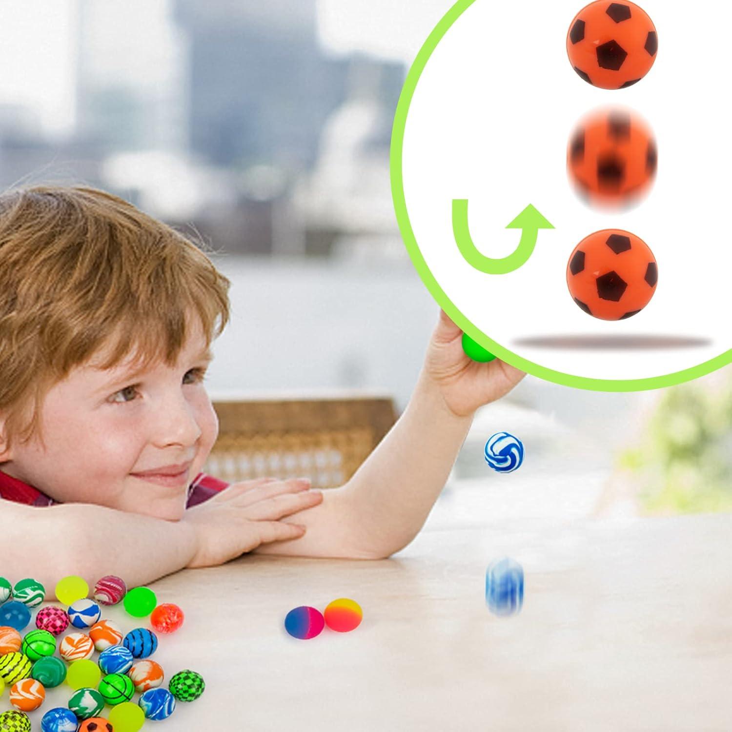50 Stück 25mm Flummis für Kindergeburtstag und Partygeschenke in verschiedenen Farben